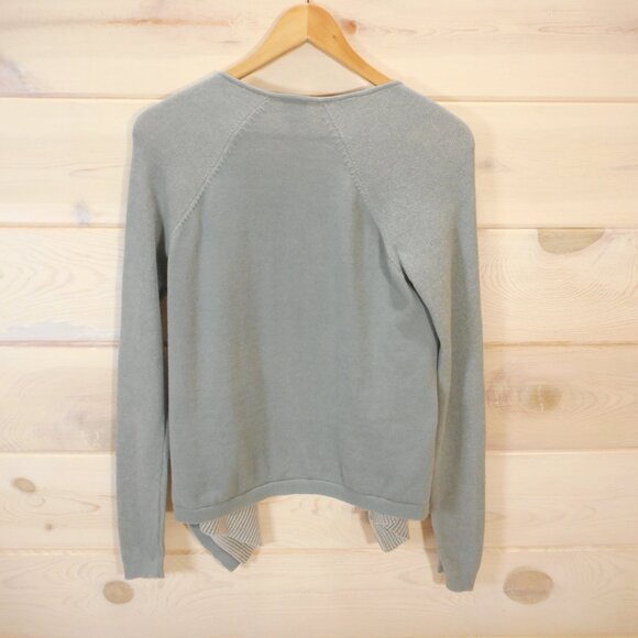 Cabi size S Pocket Cardigan Open Drape Front 100% Cotton 5132 Neutral Coastal - Picture 3 of 10